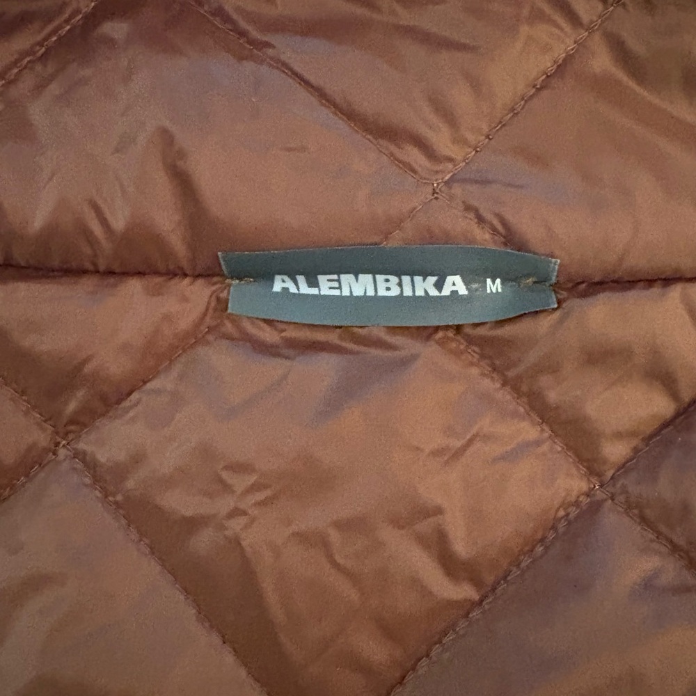 Women's Quilted Brown Vest - Picture 2 of 2